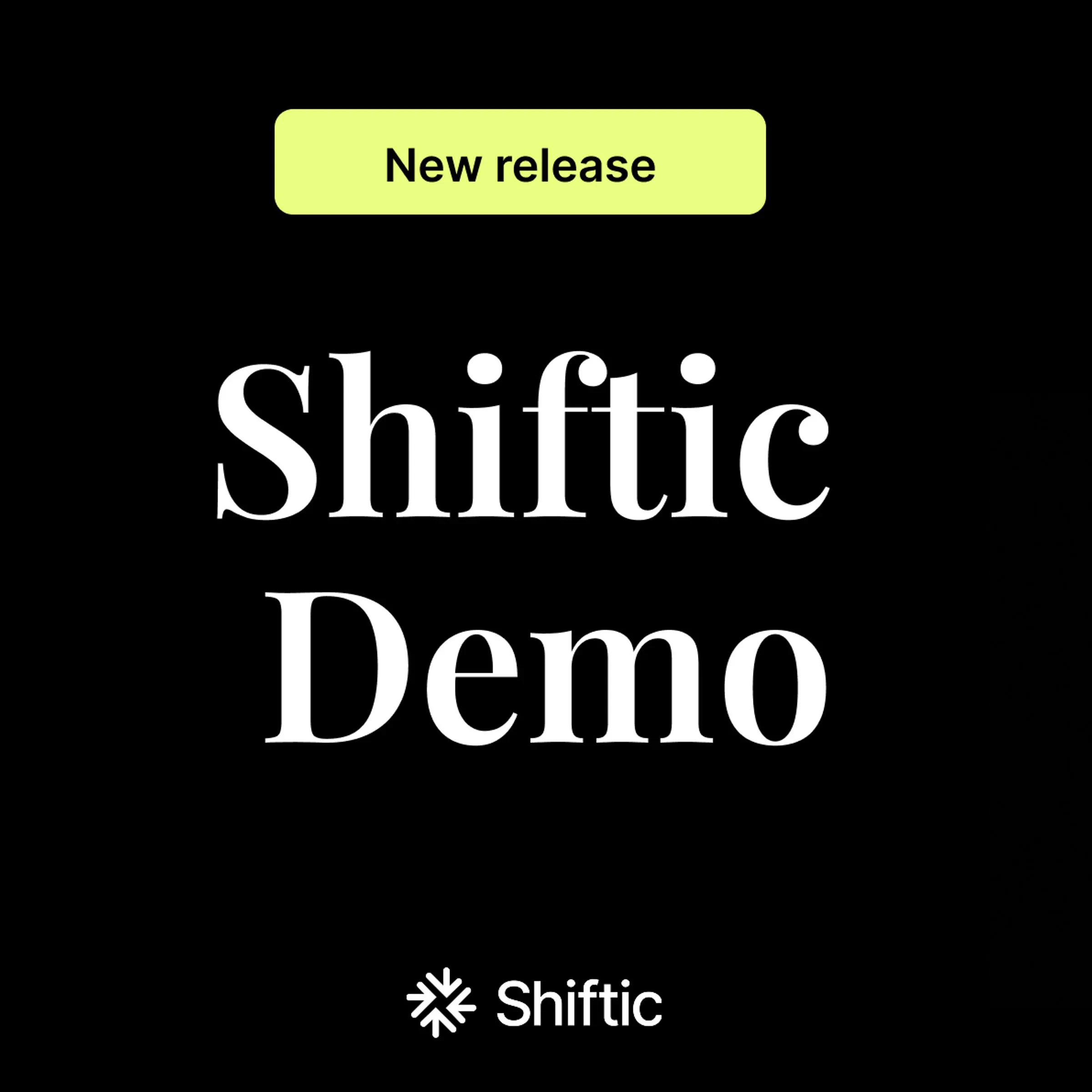 Shiftic demo - New Release, med Maria Cole & Sveinung Skaalnes